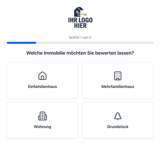 Grundly Widget Beispiel - So sieht das Widget auf Ihrer Website aus - Klicken Sie hier für die Live-Demo